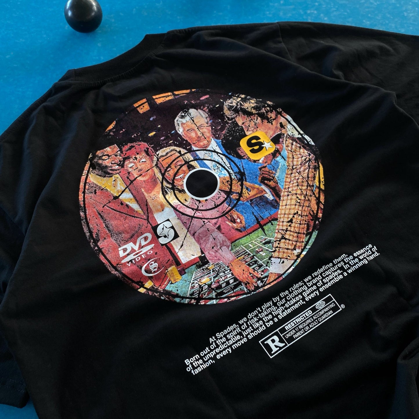 Spades Rockstar Classic Boxy Tee Black SPADES