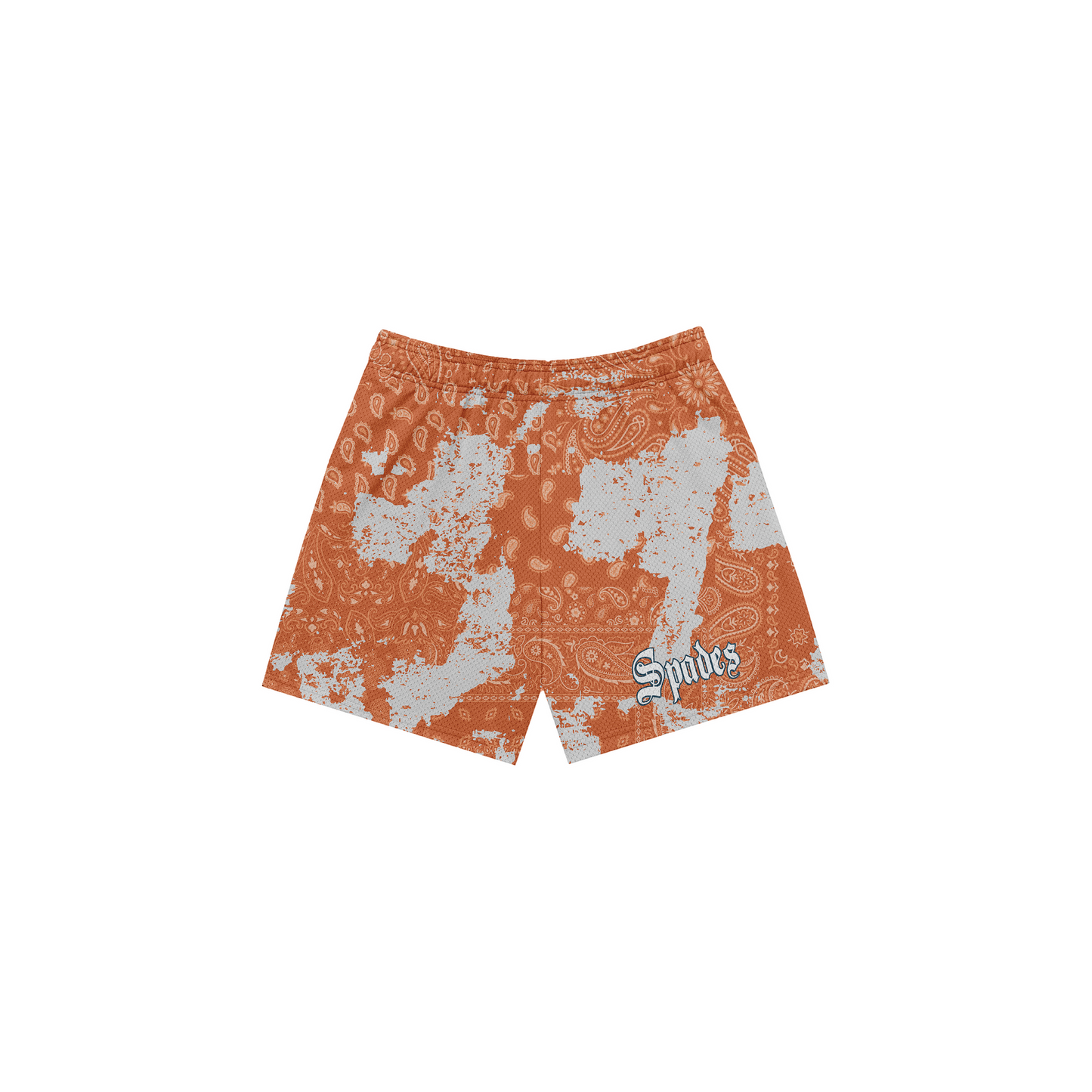 Spades Bandana Mesh Shorts Fade Orange SPADES