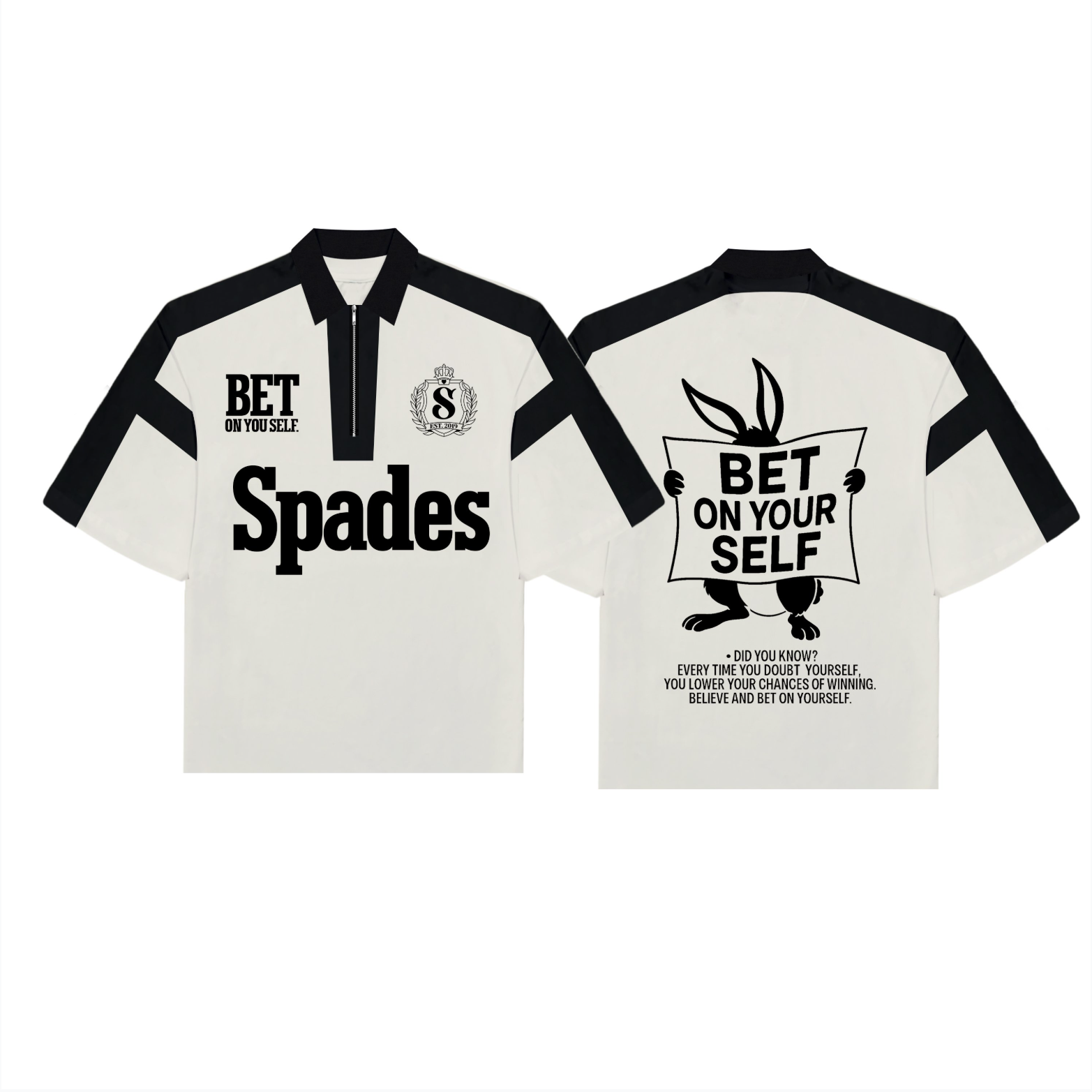 Spades Bet On Yourself Boxy Crop Polo SPADES