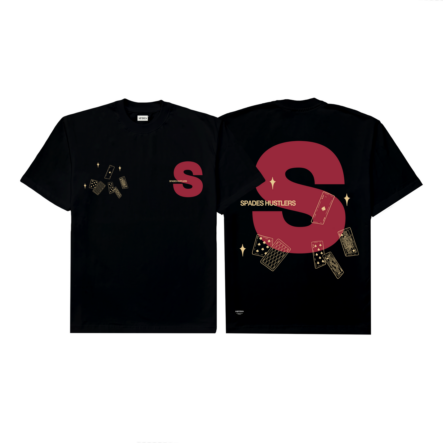 Spades Logo S Tee  Black T-shirt SPADES