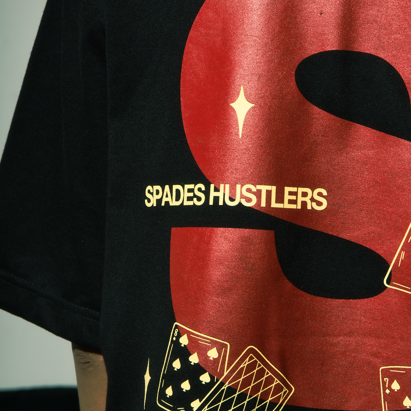 Spades Logo S Tee  Black T-shirt SPADES