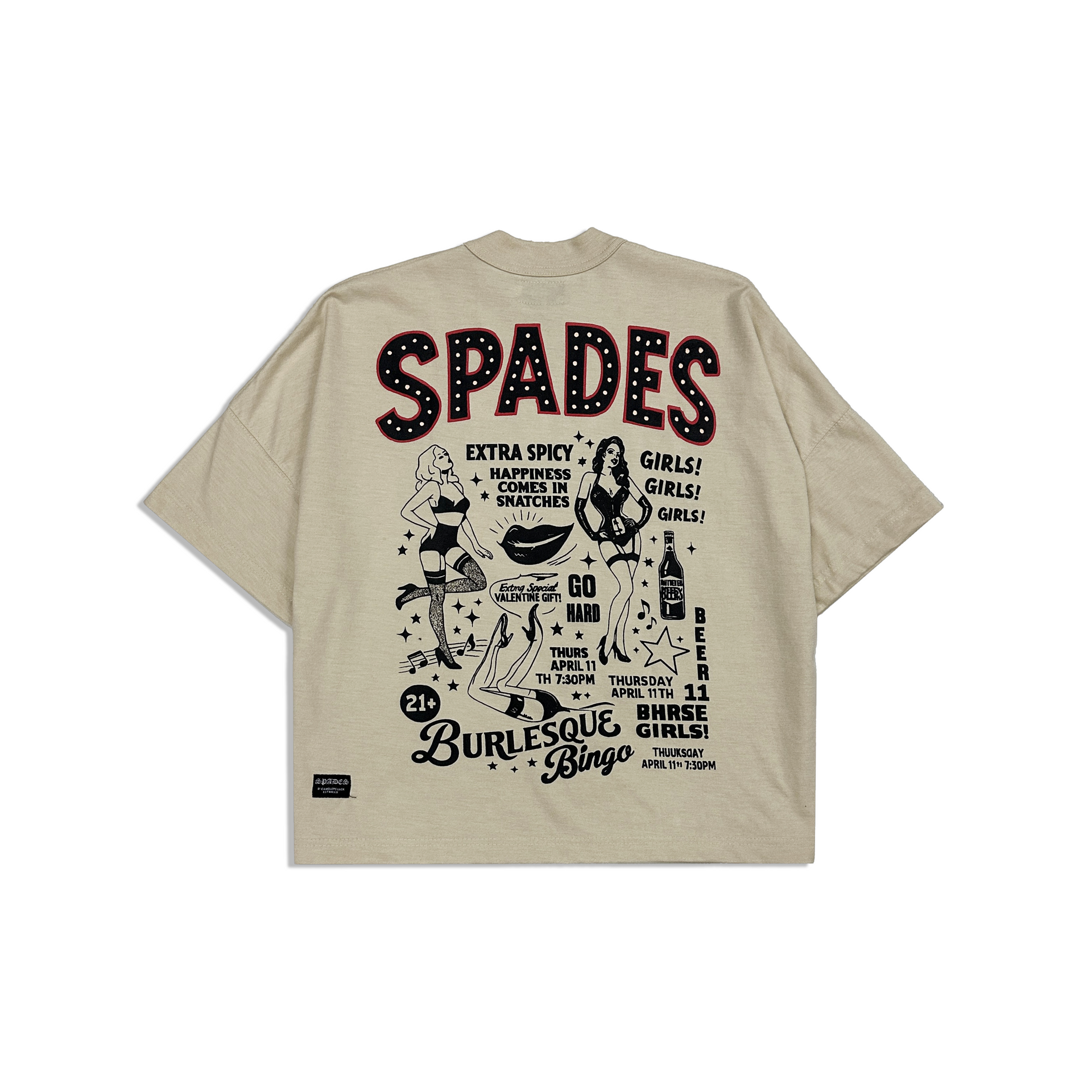 Spades Bingo Night Boxy Crop Tee SPADES