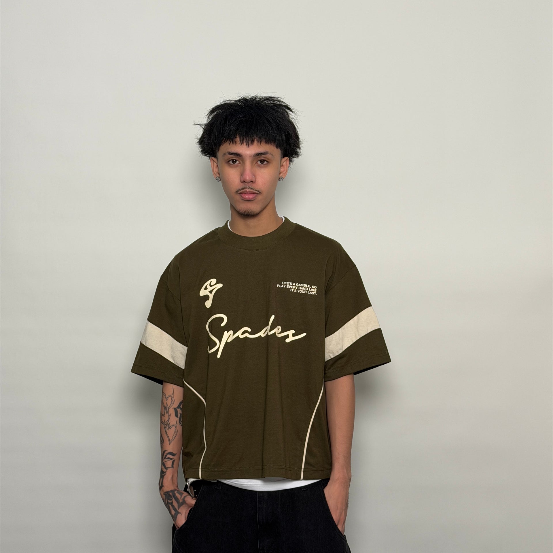 Spades The Mantra Boxy Crop Tee SPADES