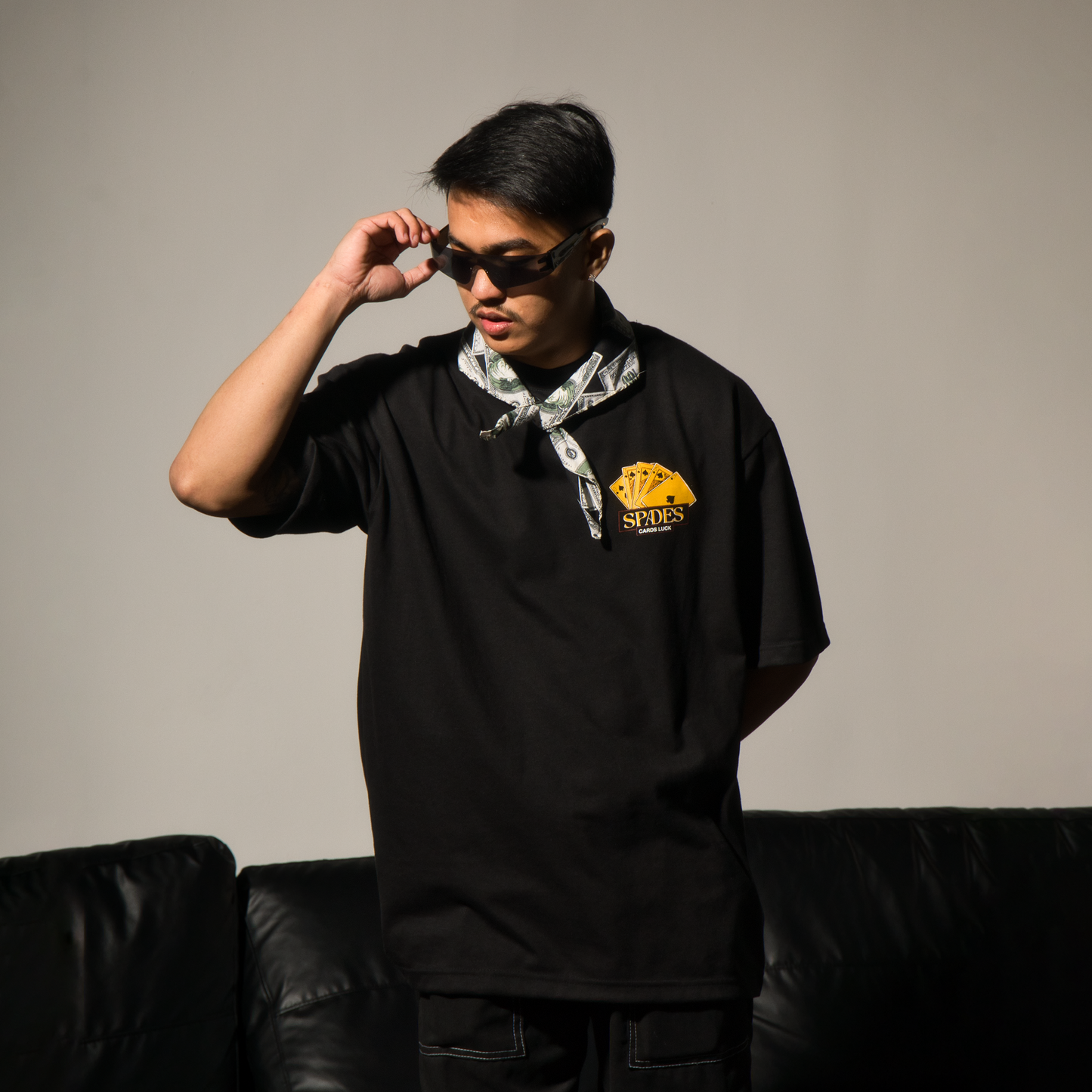 Spades Cards Luck Black T-shirt SPADES