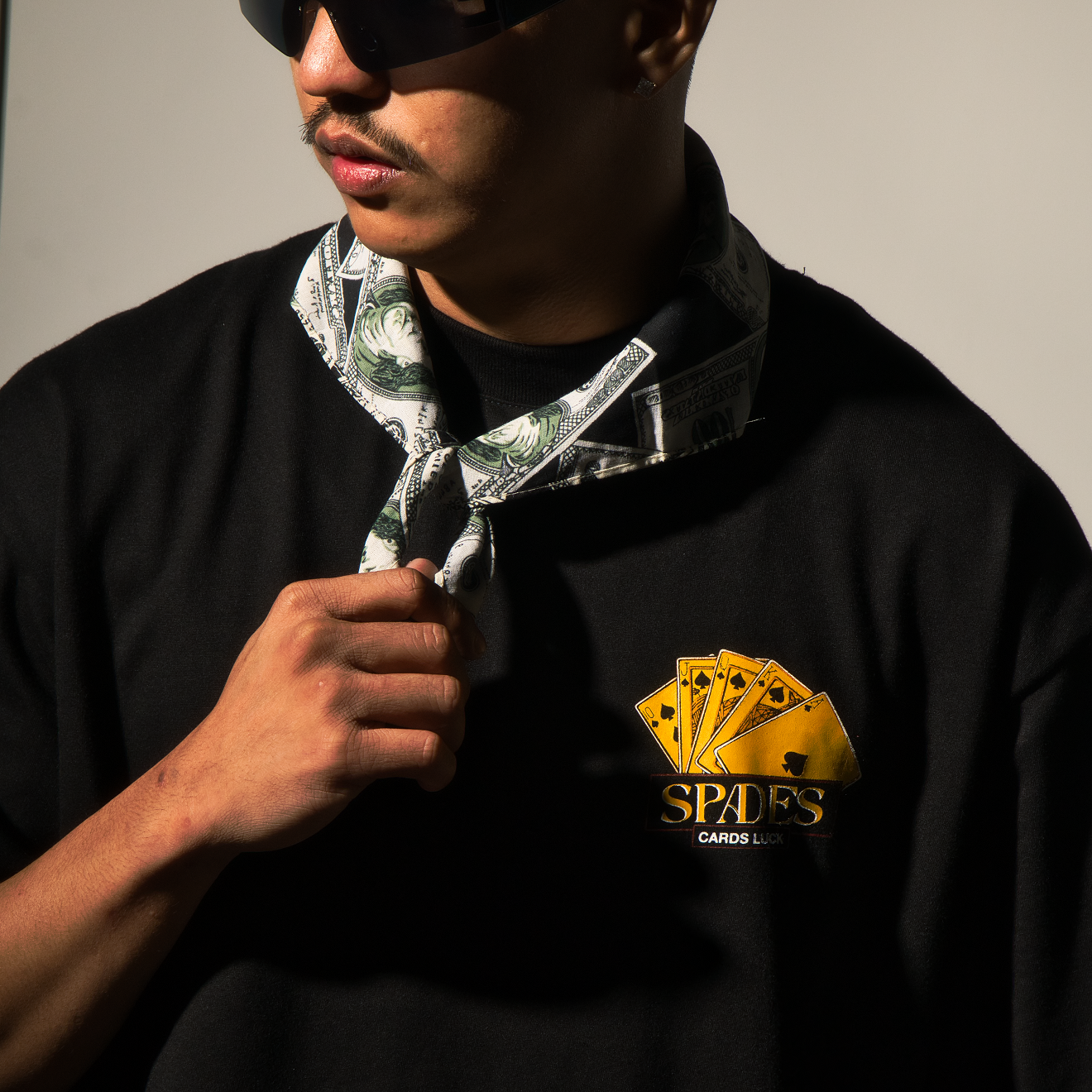 Spades Cards Luck Black T-shirt SPADES