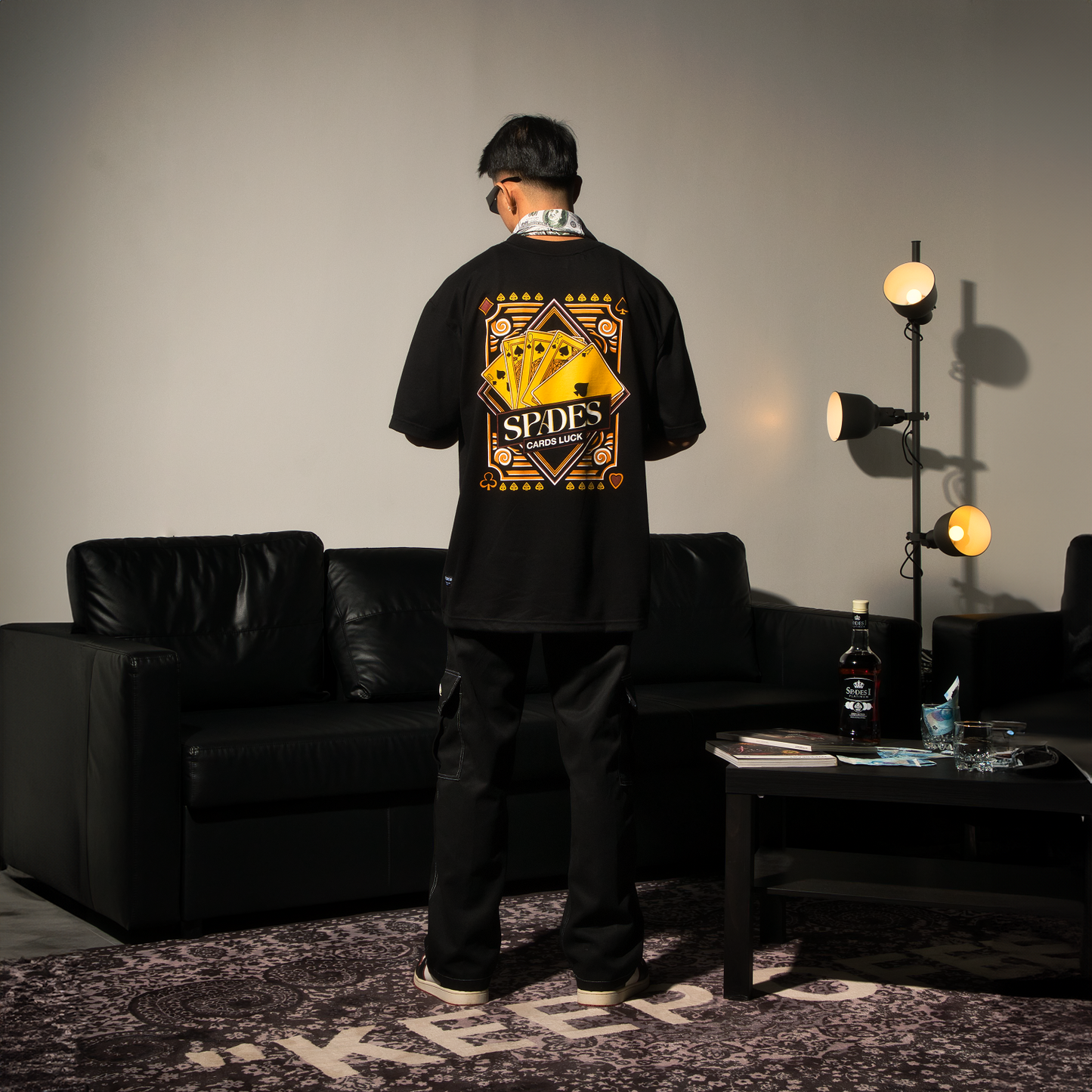 Spades Cards Luck Black T-shirt SPADES