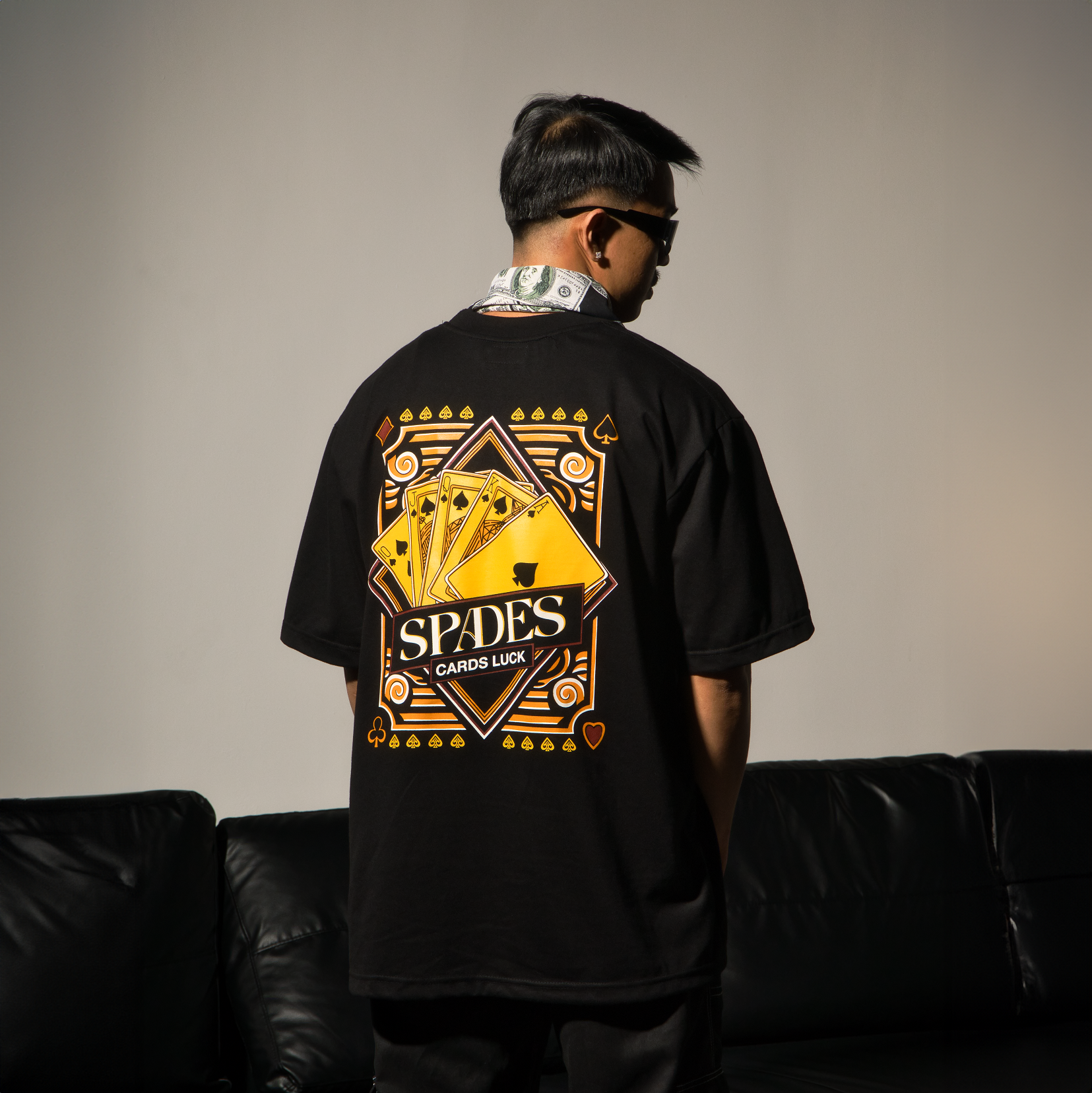 Spades Cards Luck Black T-shirt SPADES