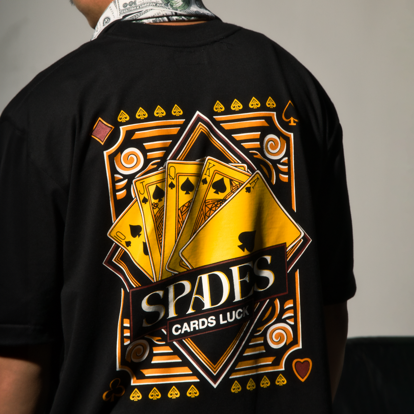 Spades Cards Luck Black T-shirt SPADES