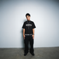 Cash Rules Boxy Crop Tee Black SPADES
