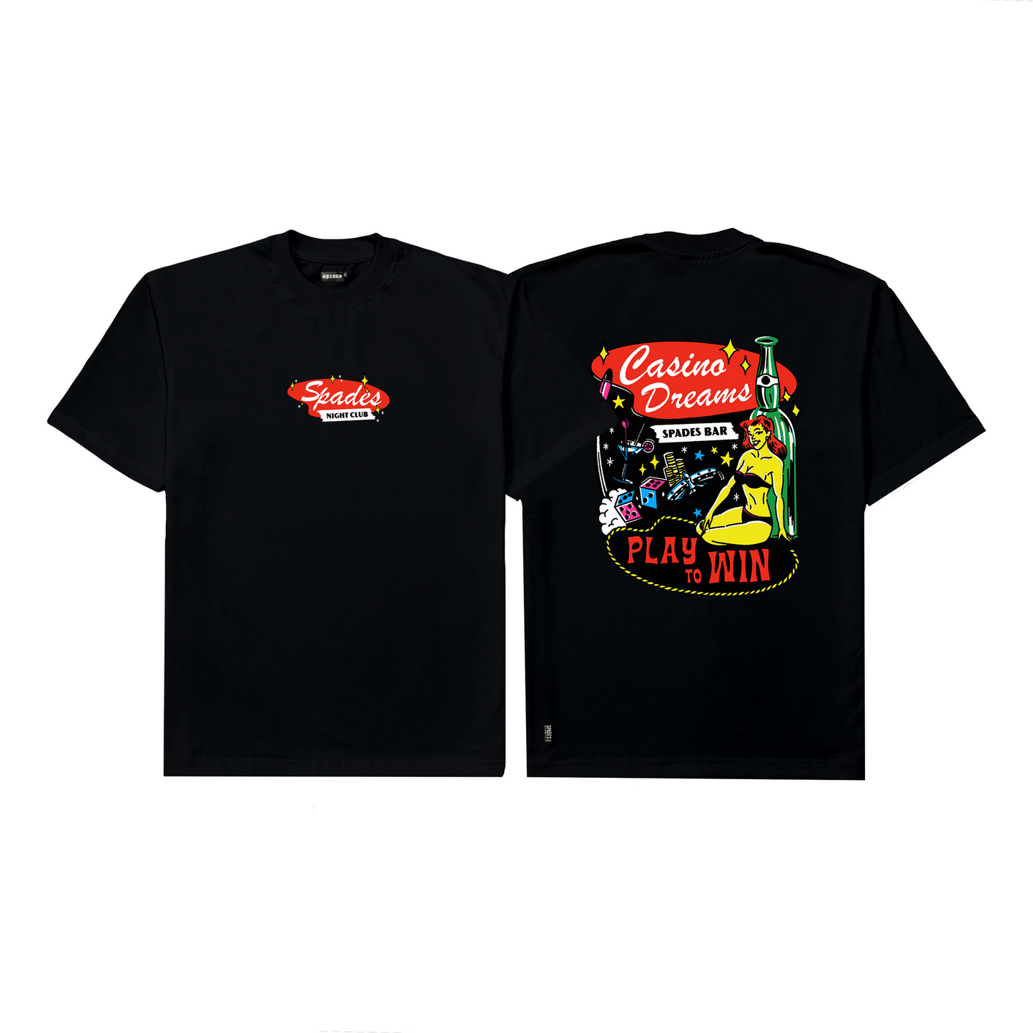 Spades Casino Dreams Black in Box Tee SPADES