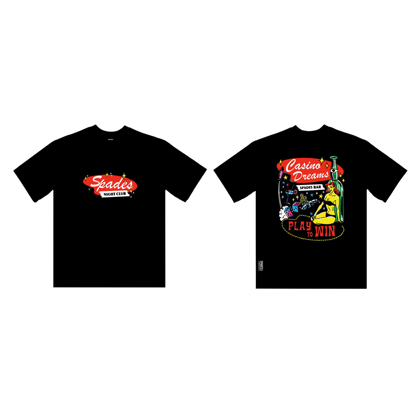 Spades Casino Dreams Black in Box Tee SPADES