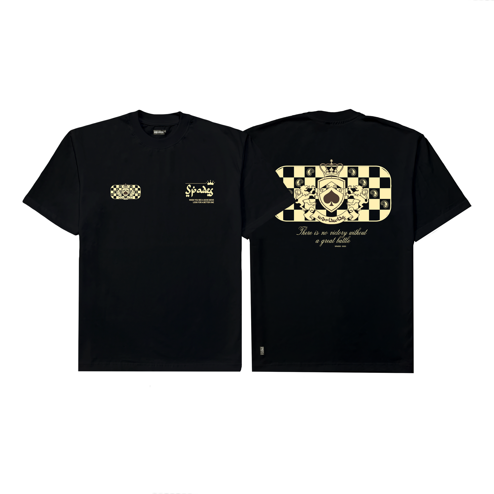 Spades Checkmate Black T-shirt SPADES