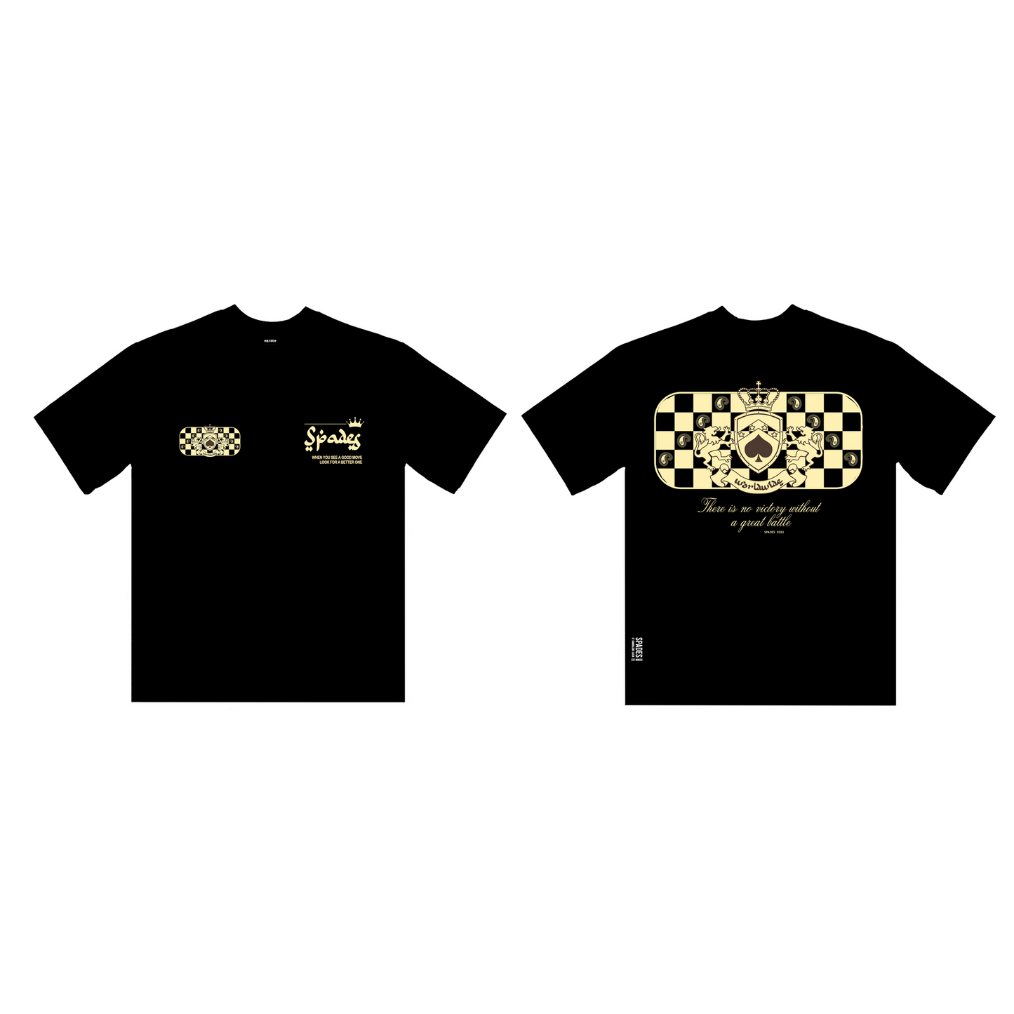 Spades Checkmate Black T-shirt SPADES