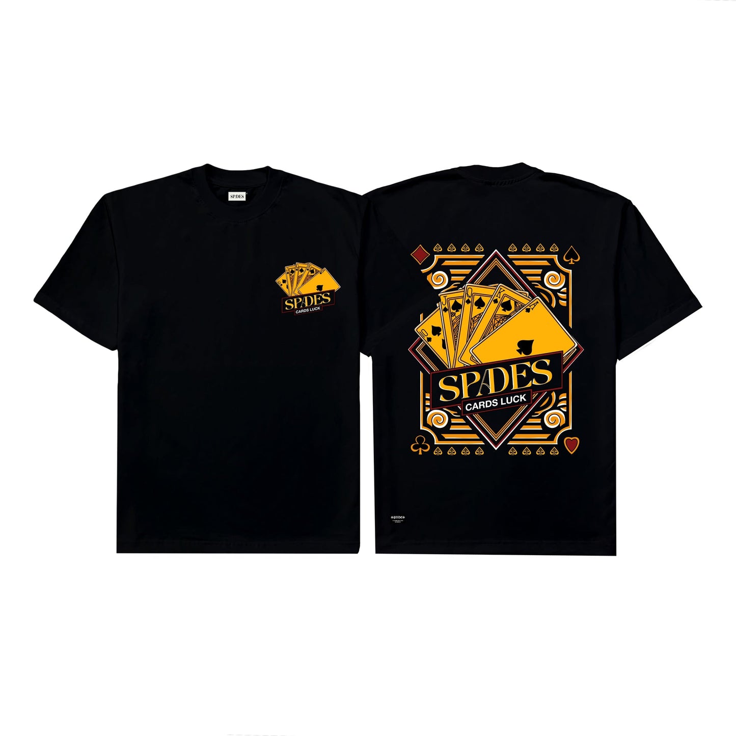 Spades Cards Luck Black T-shirt SPADES