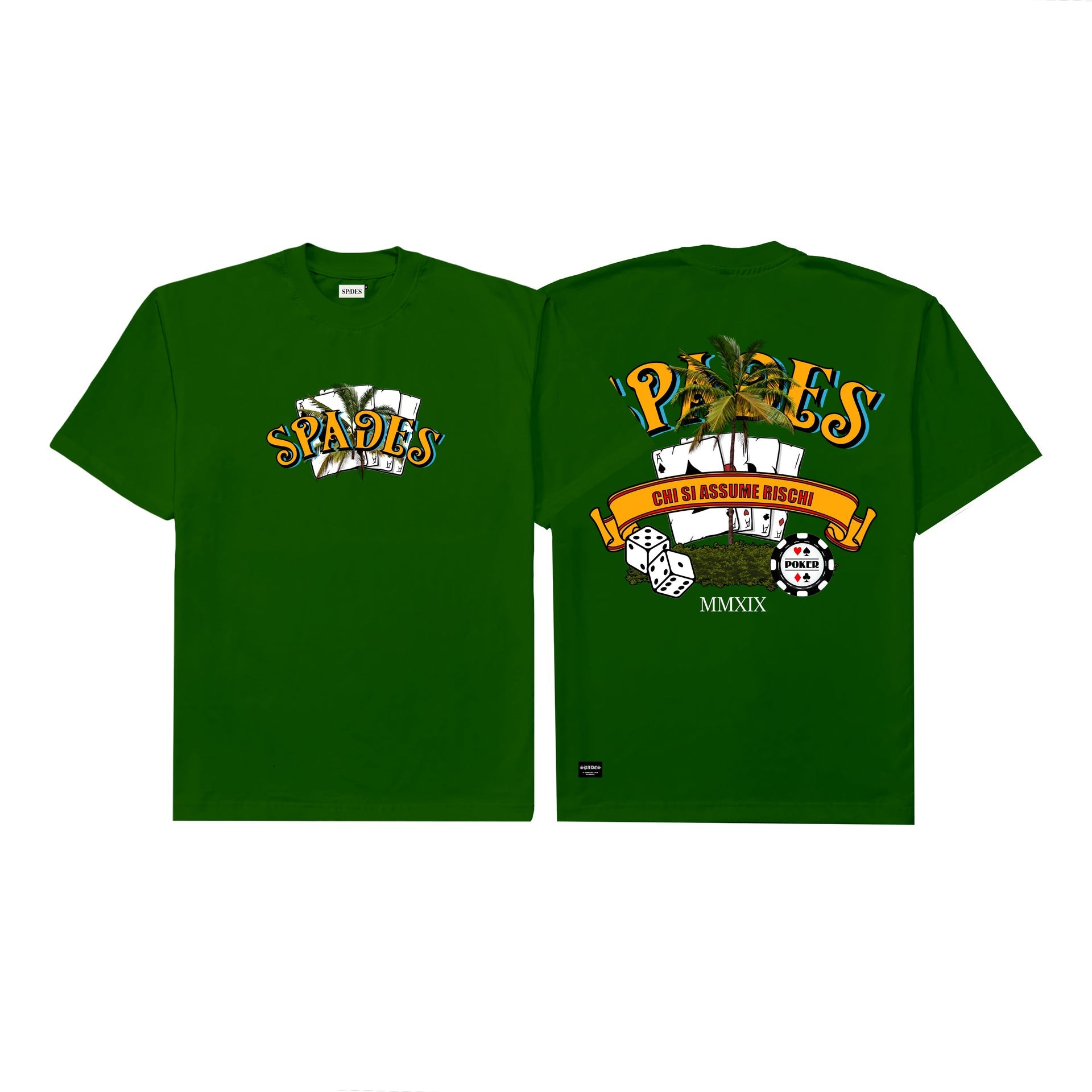 Spades Who Takes on Risk Emerald Green T-shirt SPADES