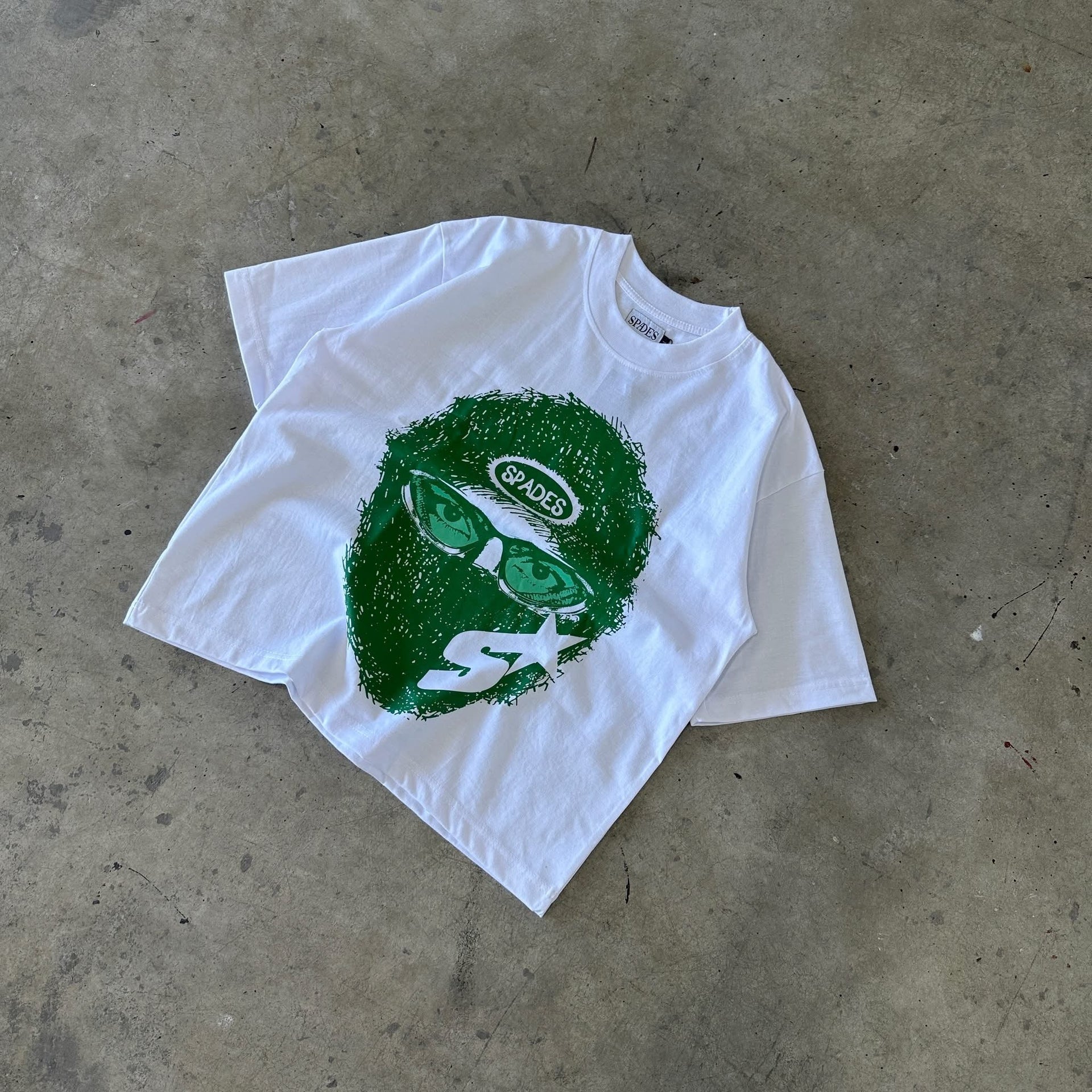 Mad Hustler Boxy Crop Tee SPADES