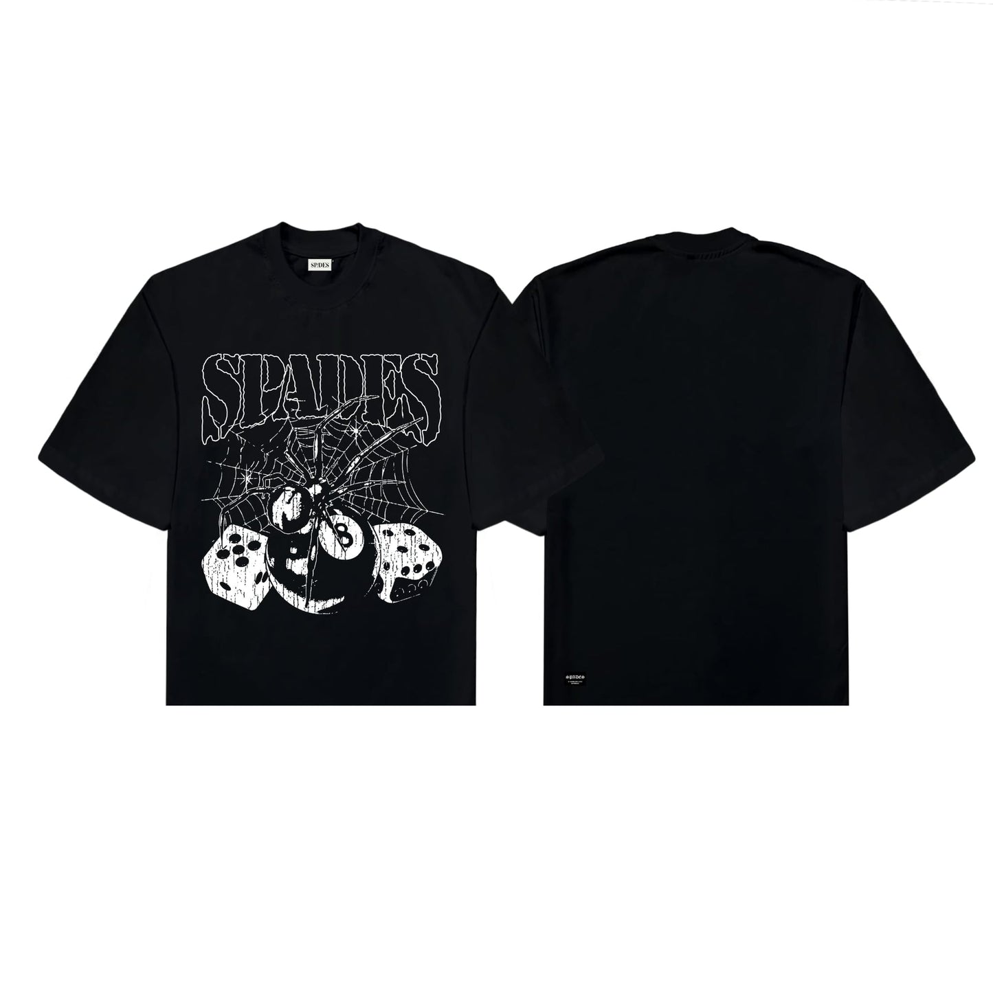 Web of Fate Box Tee Black SPADES