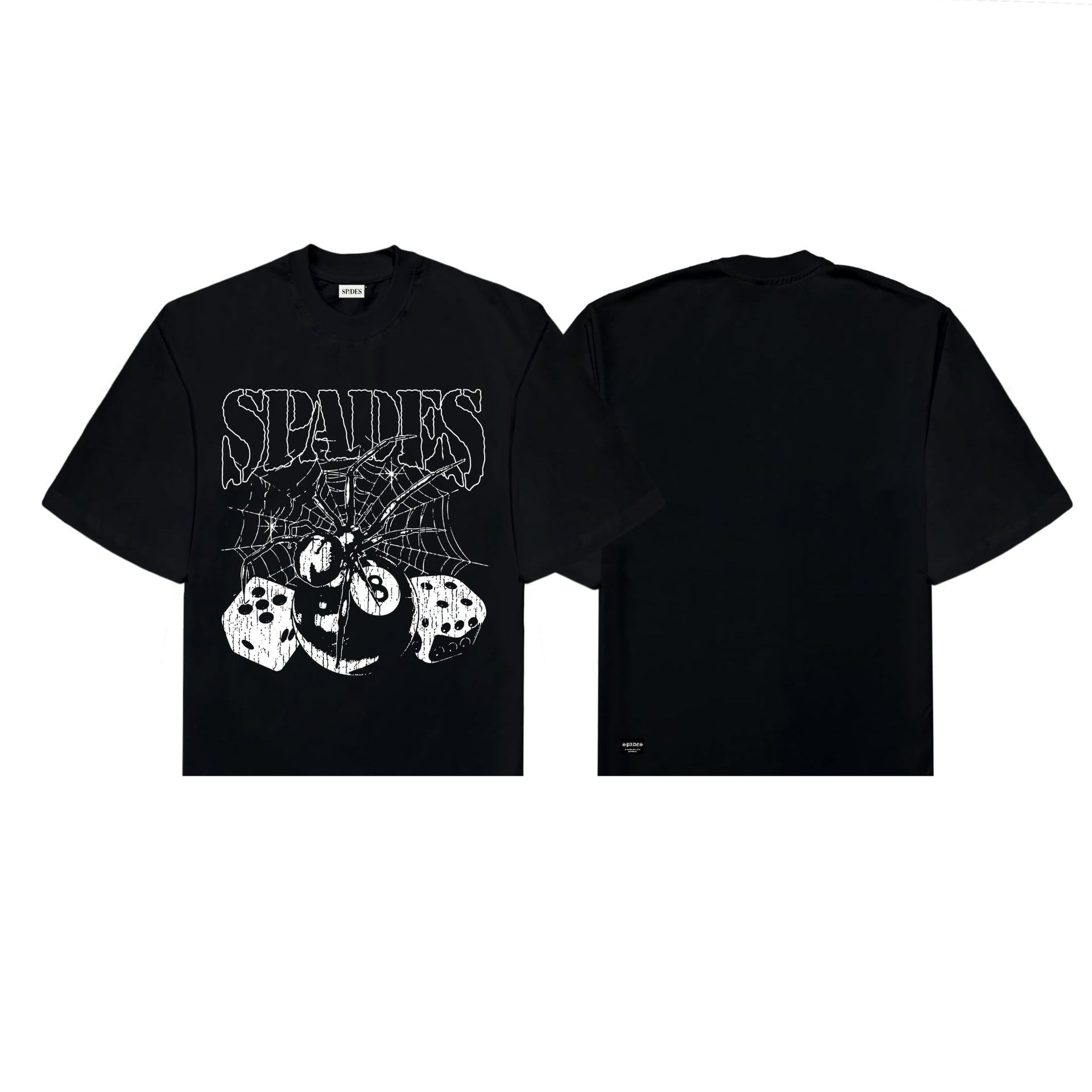 Web of Fate Box Tee Black SPADES