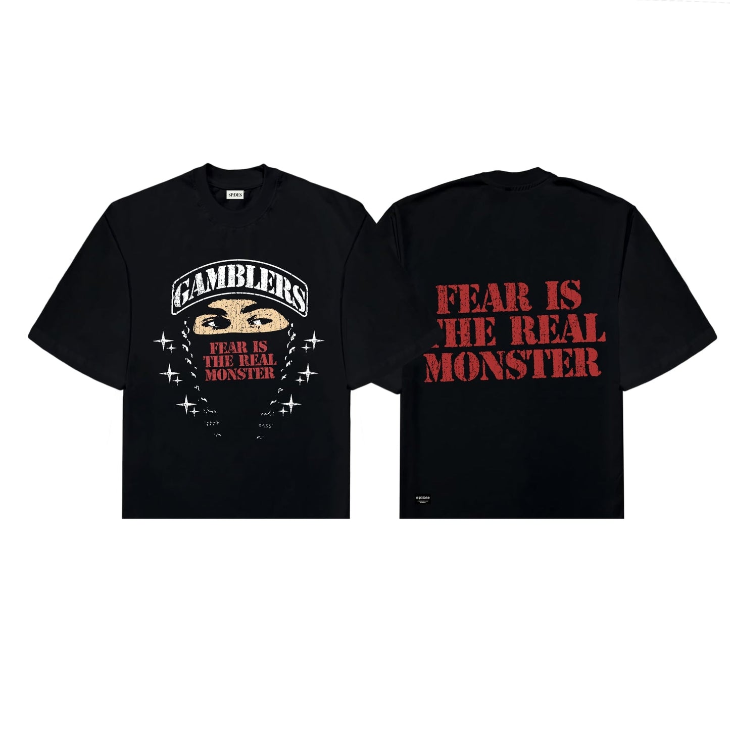 Masked Courage Box Tee Black SPADES