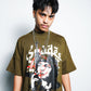 Rebel Vanguard Boxy Crop Tee SPADES