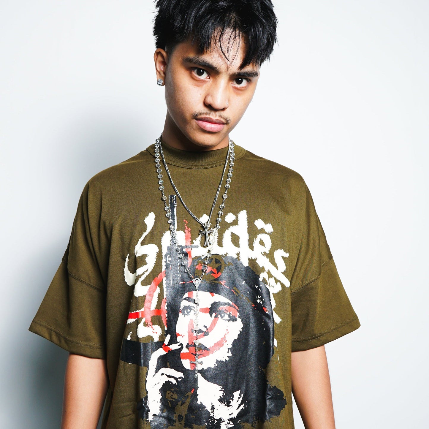 Rebel Vanguard Boxy Crop Tee SPADES