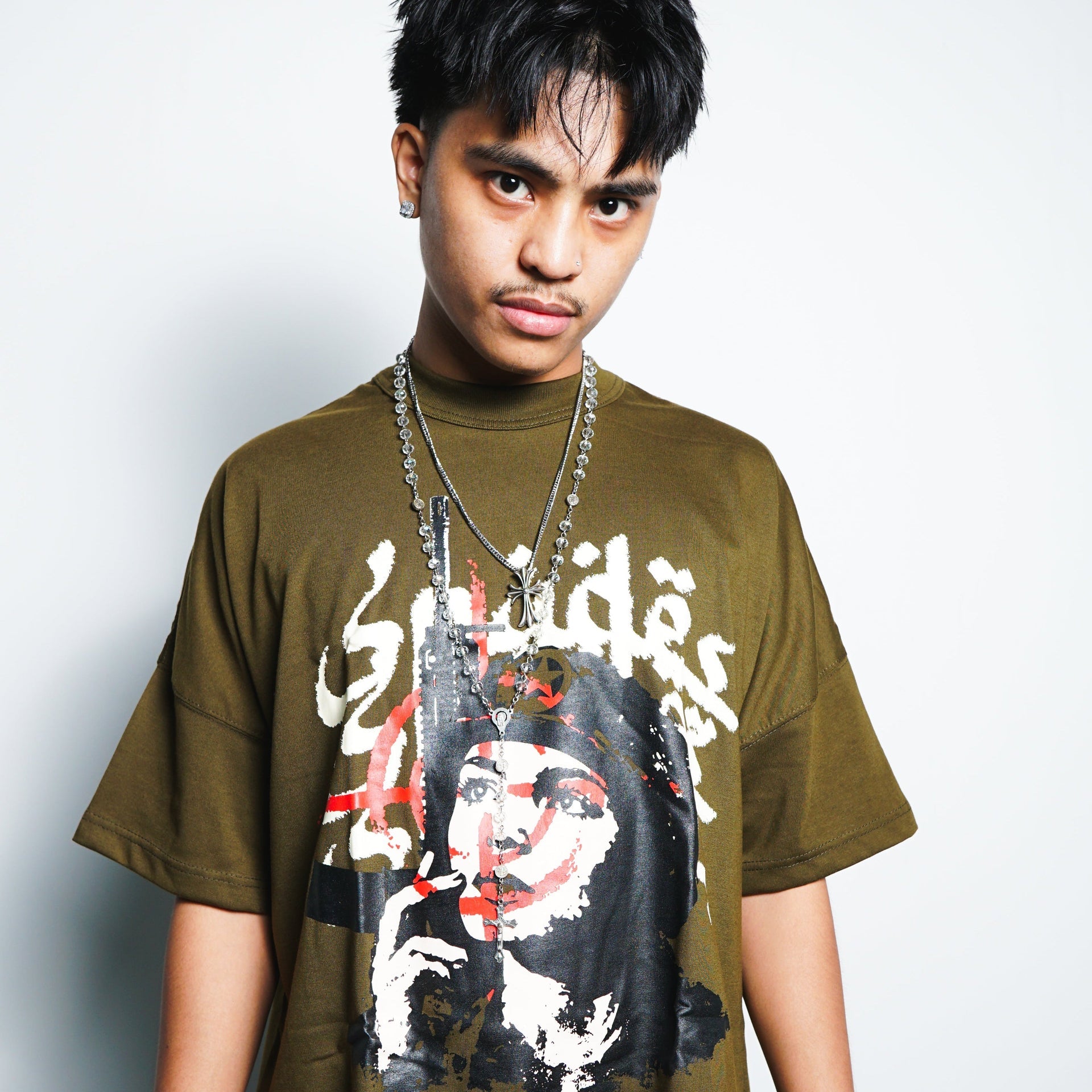 Rebel Vanguard Boxy Crop Tee SPADES