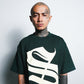 Spades Gamblers Mark Boxy Tee Moss SPADES