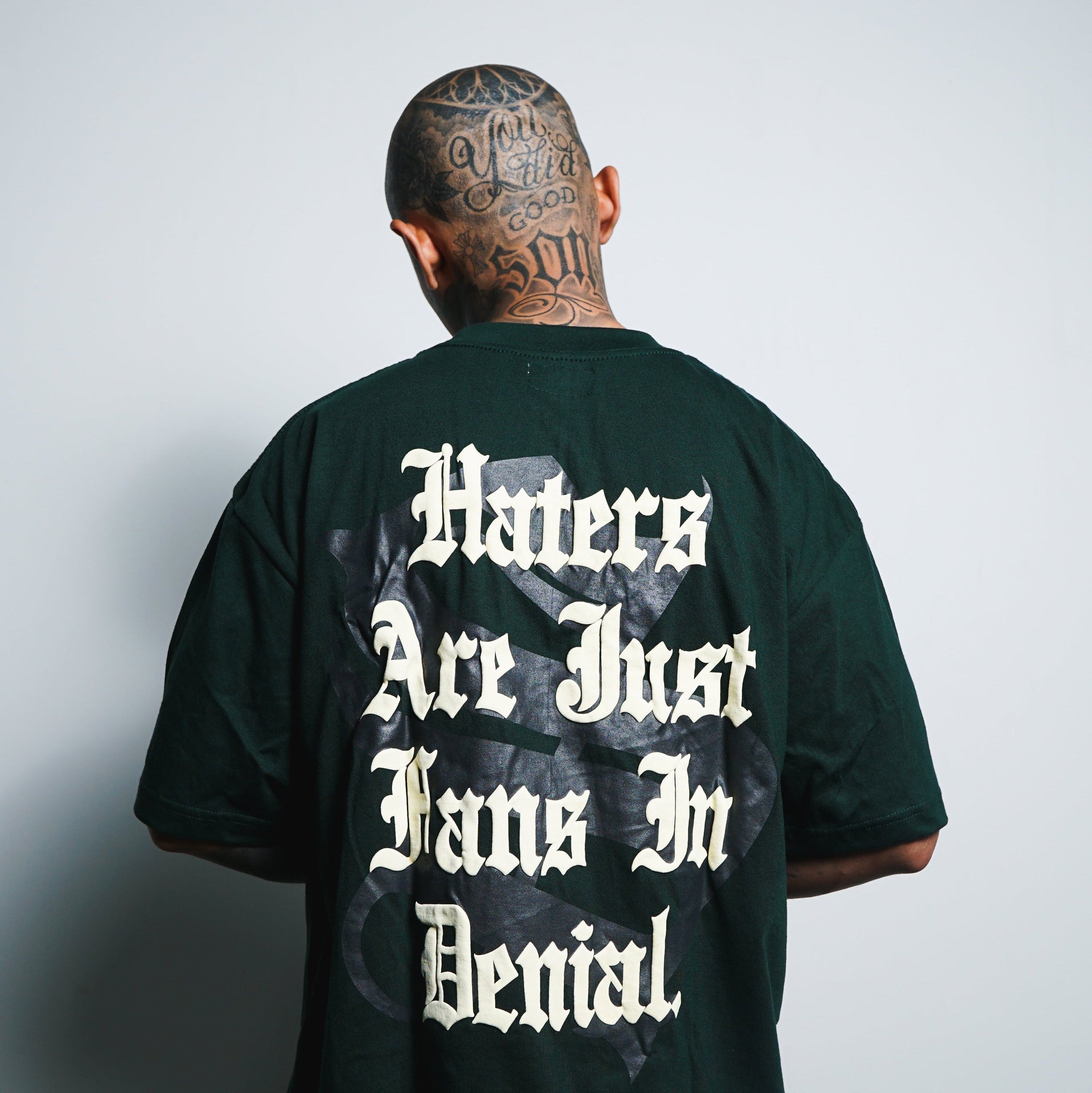 Spades Gamblers Mark Boxy Tee Moss SPADES