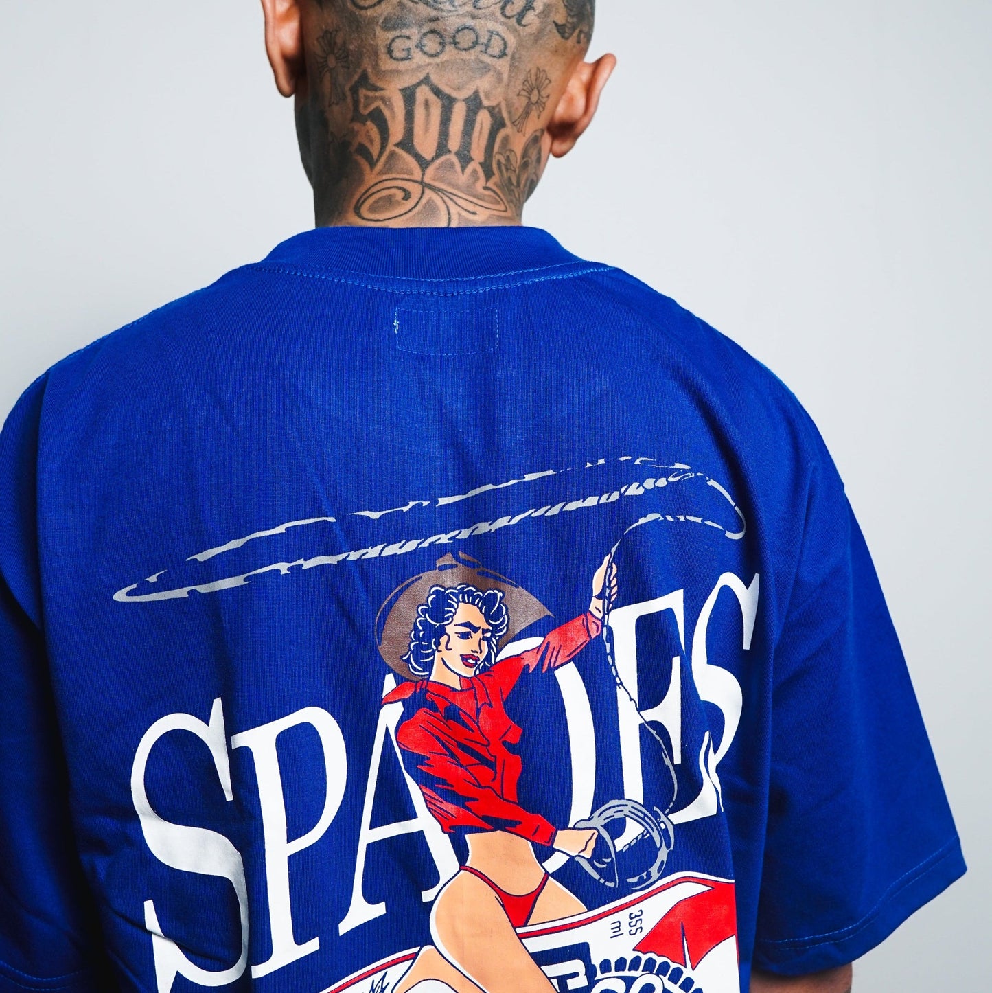 Spades High Roller Rodeo Boxy Tee Blue SPADES