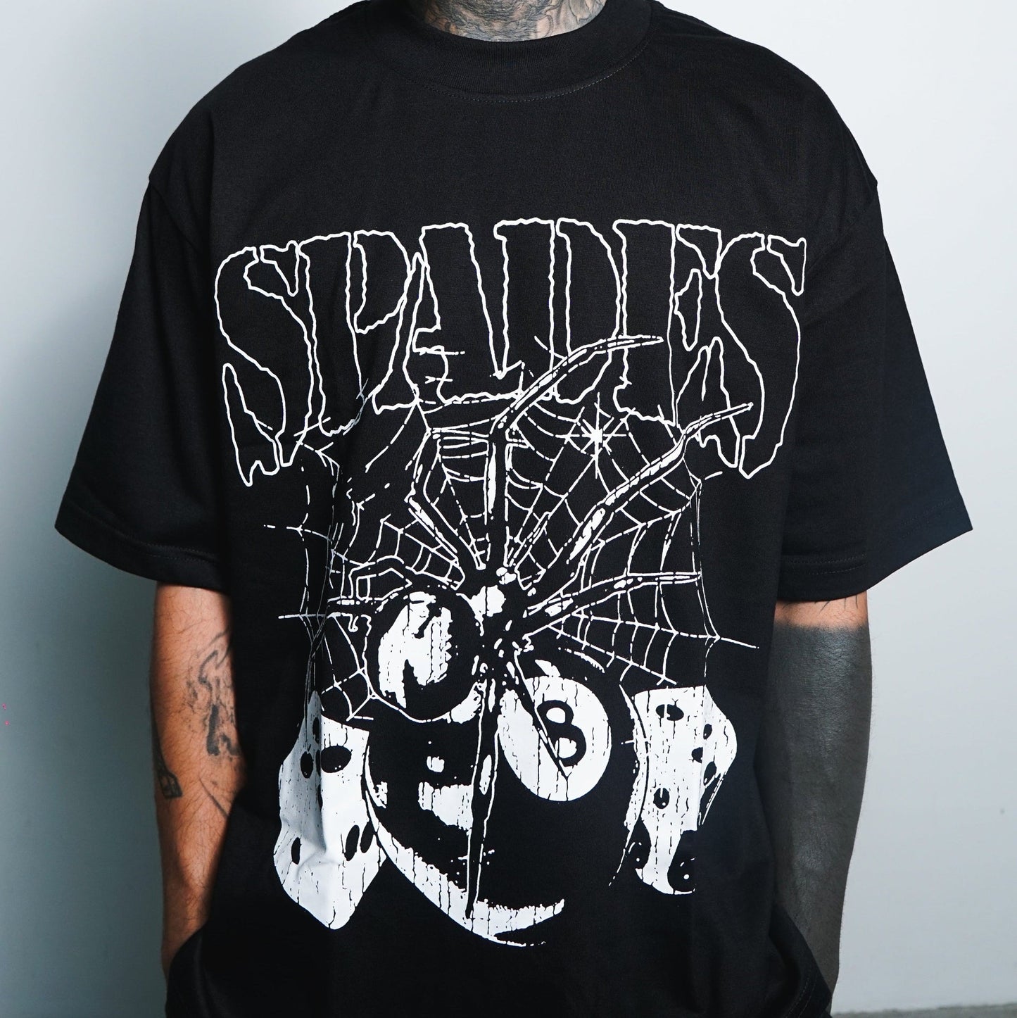 Web of Fate Box Tee Black SPADES
