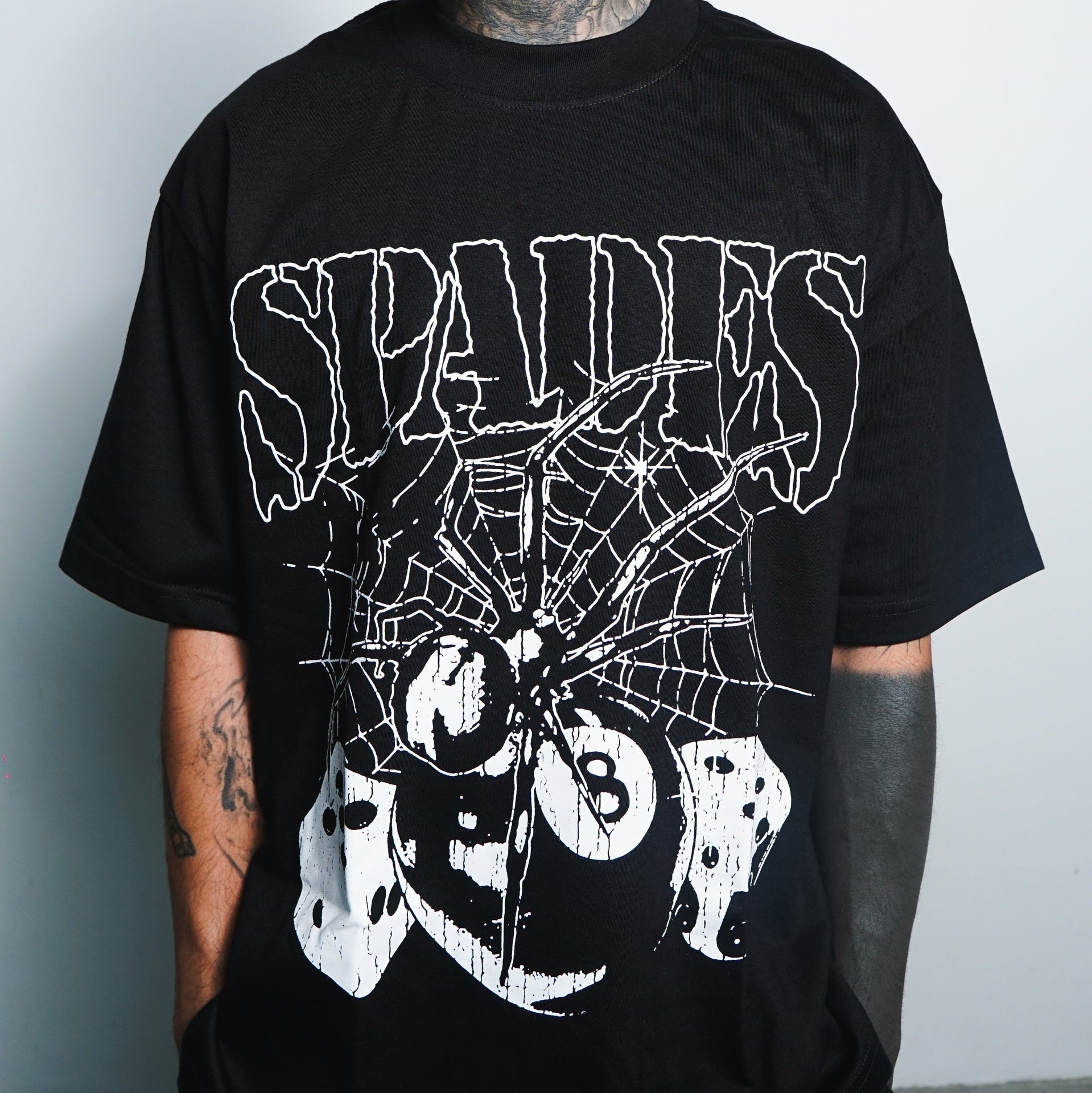 Web of Fate Box Tee Black SPADES
