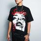 Fatal Beauty Boxy Crop Tee Black SPADES