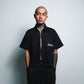 Gamblers Club Polo Boxy Crop Black French Terry SPADES