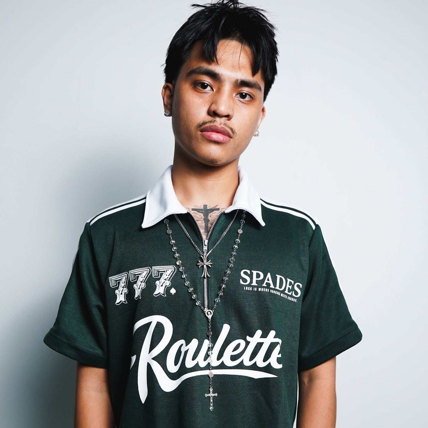 Spades Lucky Roulette Boxy Crop Polo SPADES