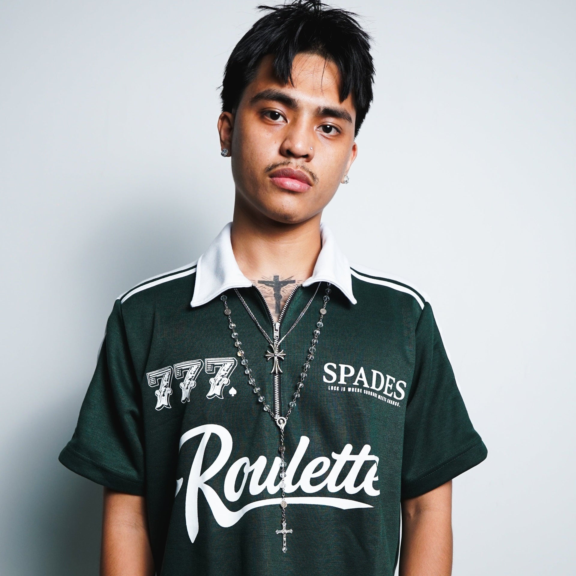 Spades Lucky Roulette Boxy Crop Polo SPADES