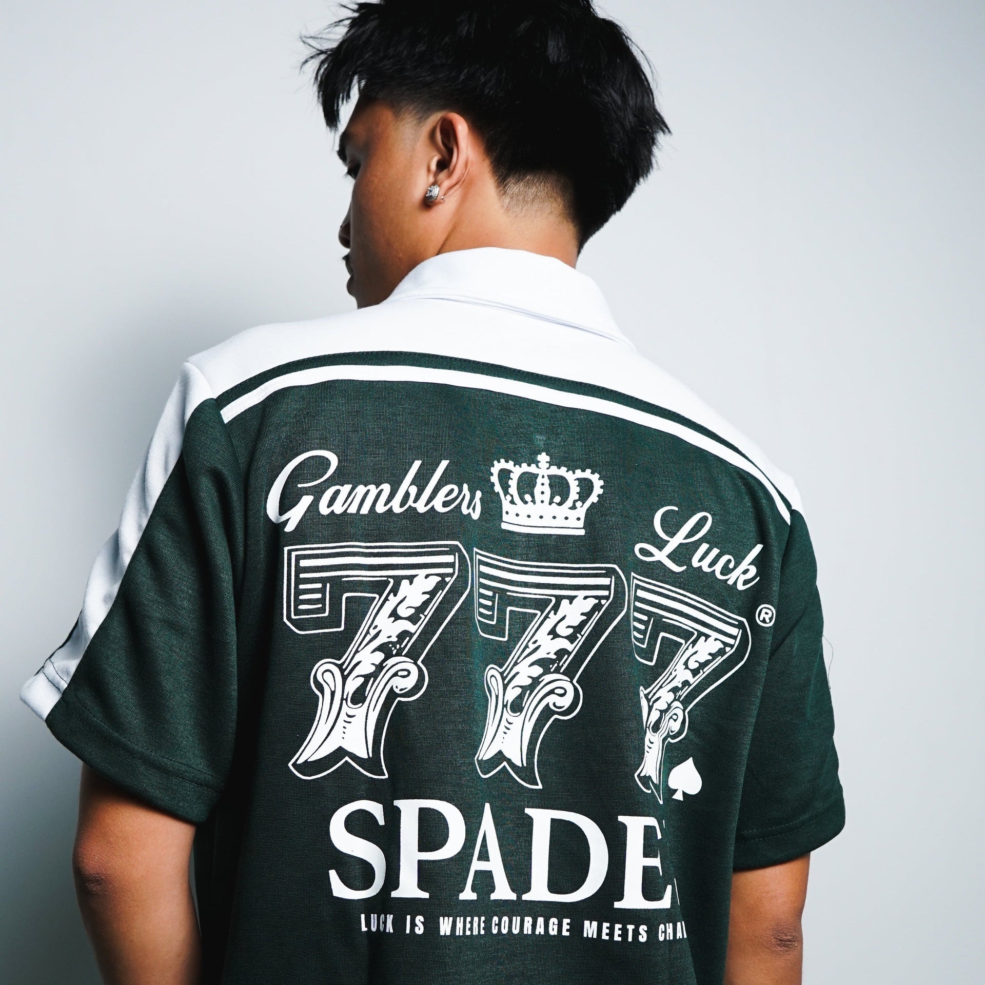Spades Lucky Roulette Boxy Crop Polo SPADES