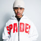 Spades Redline Zip-Up White Hoodie SPADES