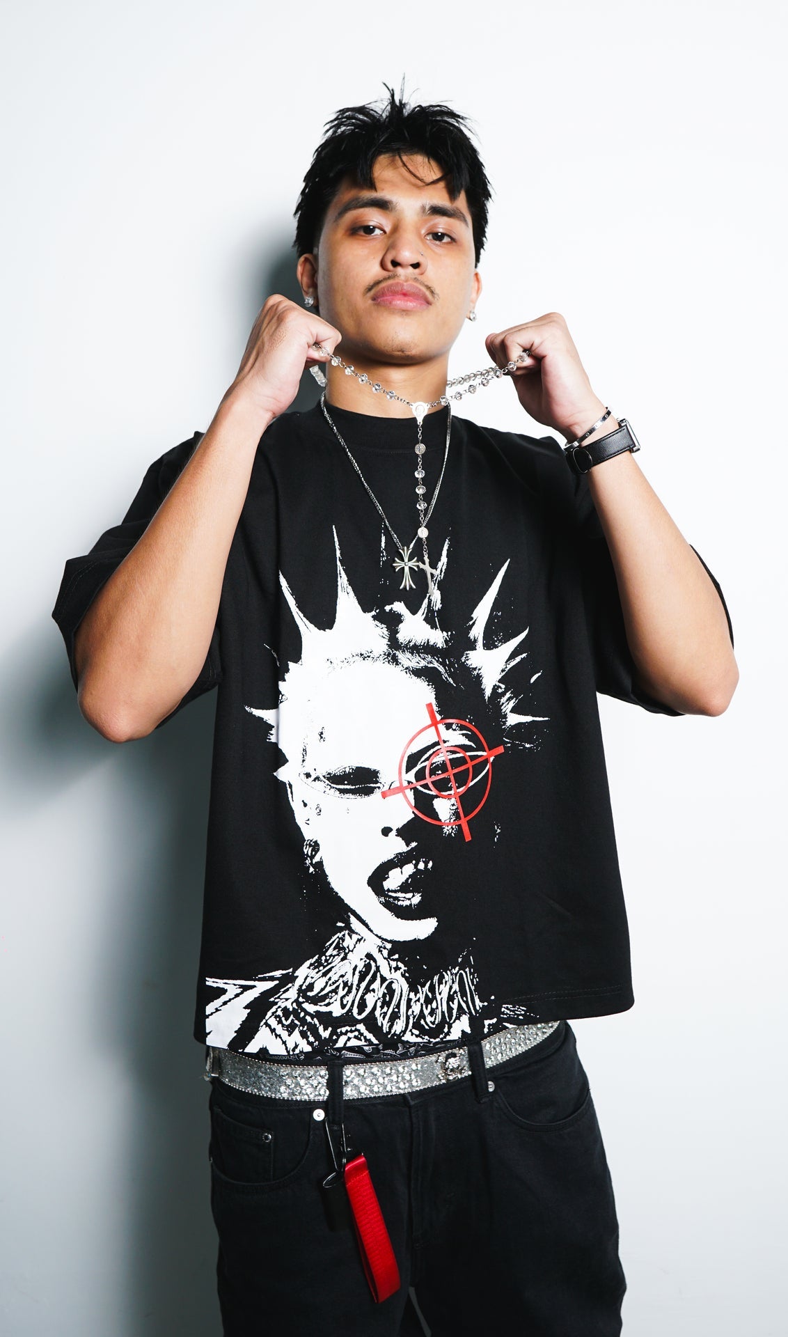Punk Anarchy Boxy Crop Tee SPADES
