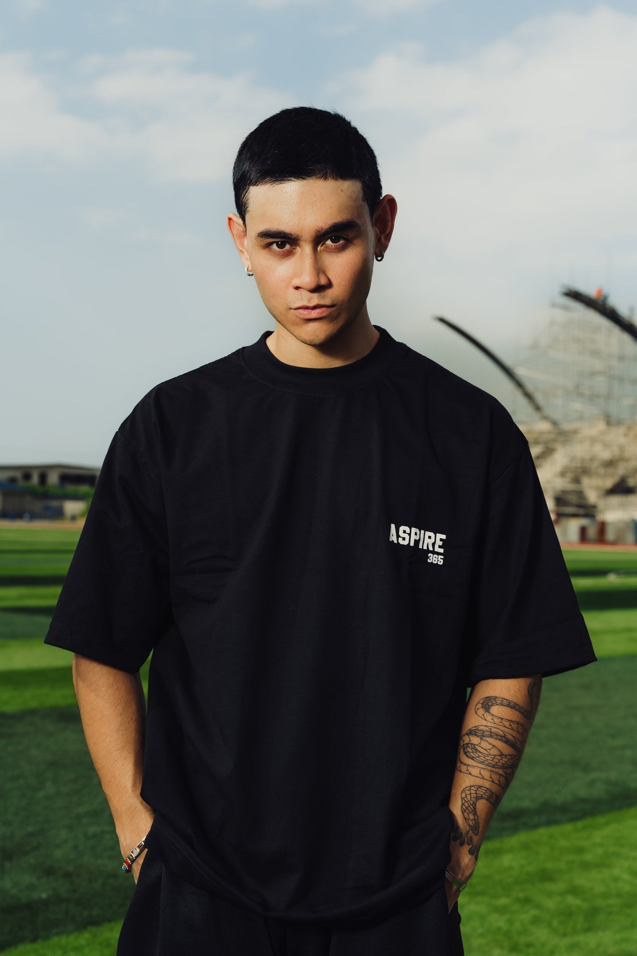 Aspire 365 Grind Mode On Boxy Crop Tee ASPIRE