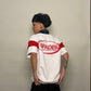 French Terry Quarter Zip Polo Box Tee Game Plan White SPADES