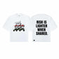 Flagbearer Boxy Crop Tee White SPADES