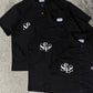 Spades Monochrome Majesty Full Button Polo Crop Black SPADES