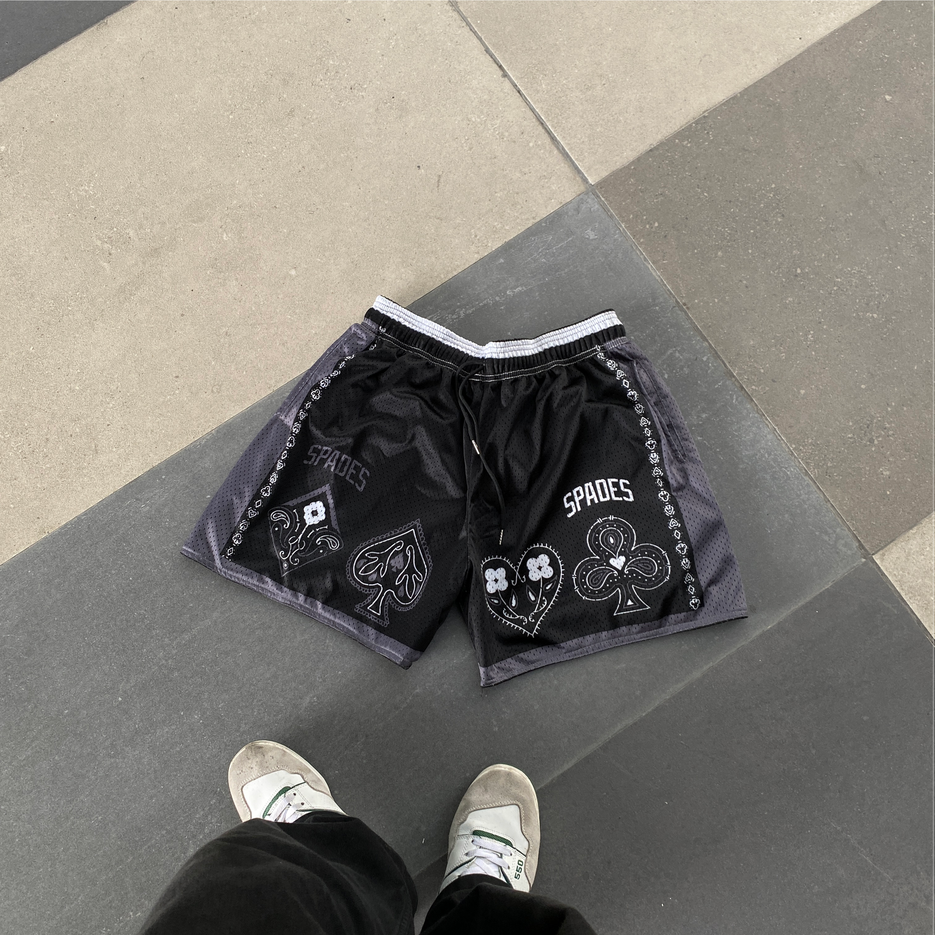 Spades  Gamble Well Played Semi Step Mesh Shorts SPADES