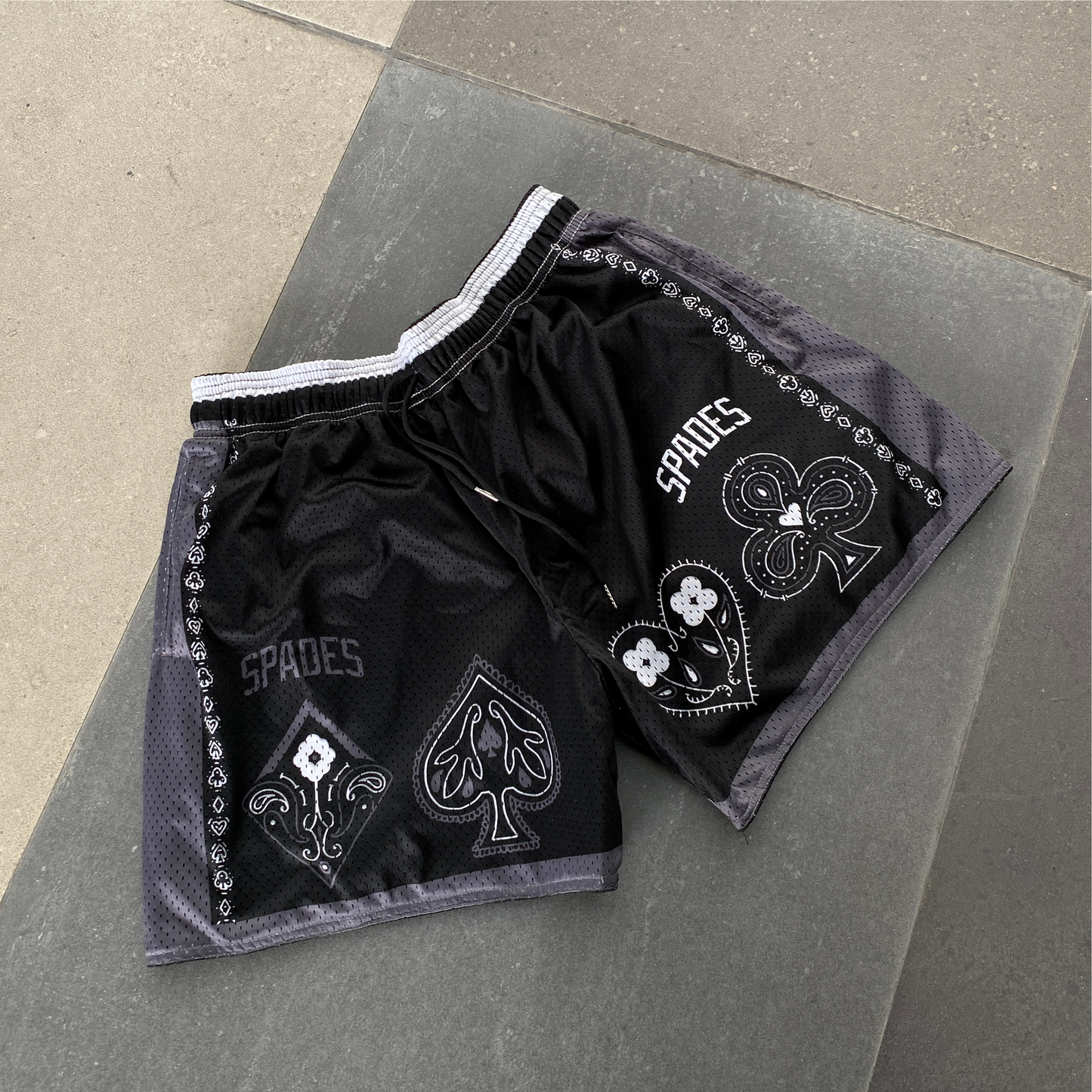 Spades  Gamble Well Played Semi Step Mesh Shorts SPADES