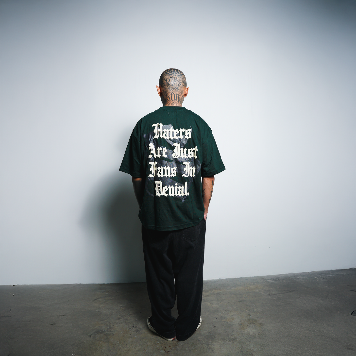 Spades Gamblers Mark Boxy Tee Moss SPADES