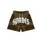 Gothic Grind Warfare Mesh Shorts SPADES