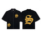 Spades Golden S Full Zip Polo Boxy Crop SPADES