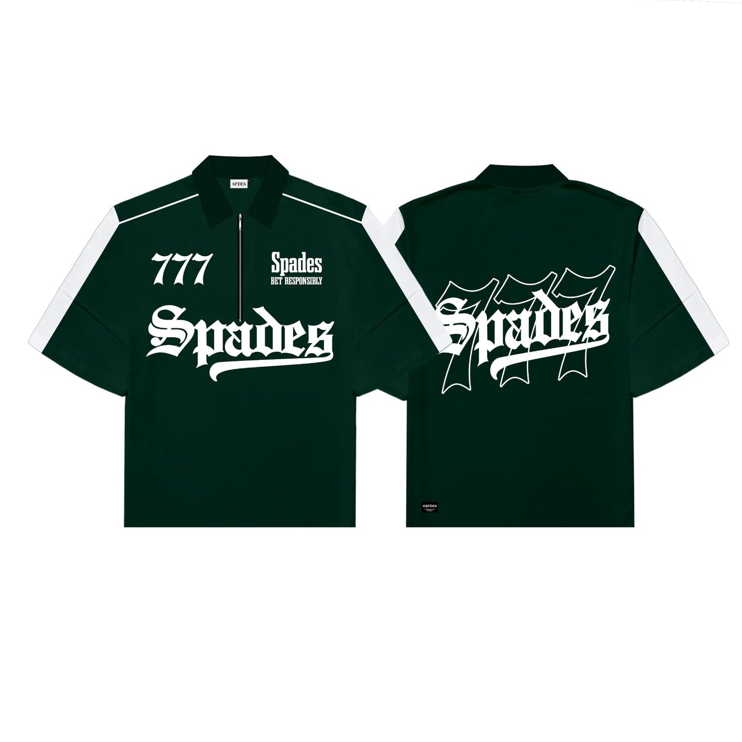 Green Room Gambit Boxy Crop Jersey Polo SPADES