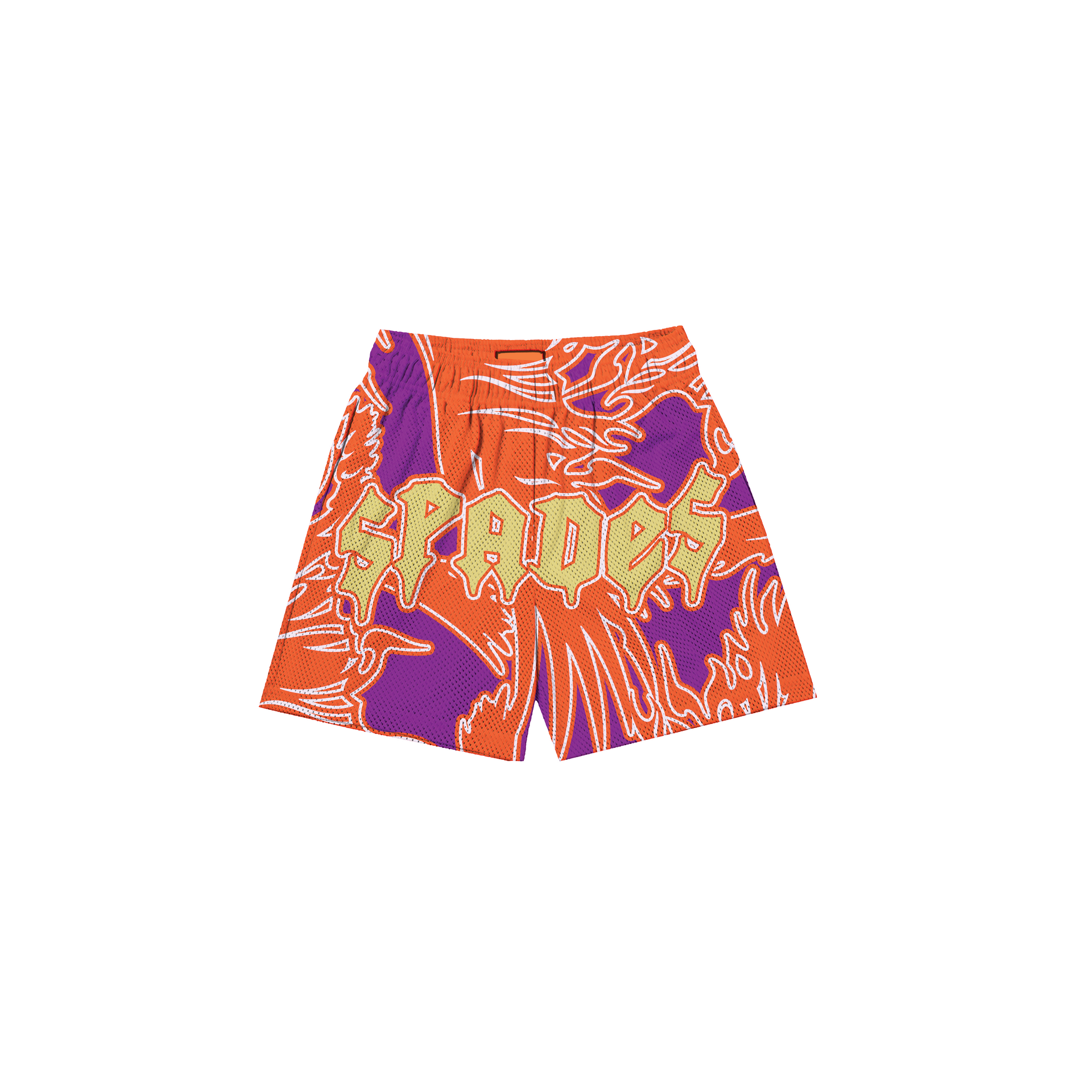 Hard Mind Mesh Shorts Orange/Red SPADES
