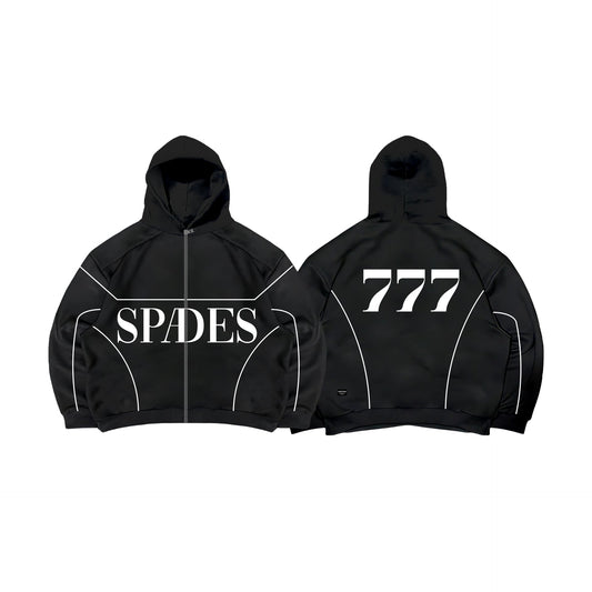 Spades Triple Lucky Boxy Crop Hoodie SPADES